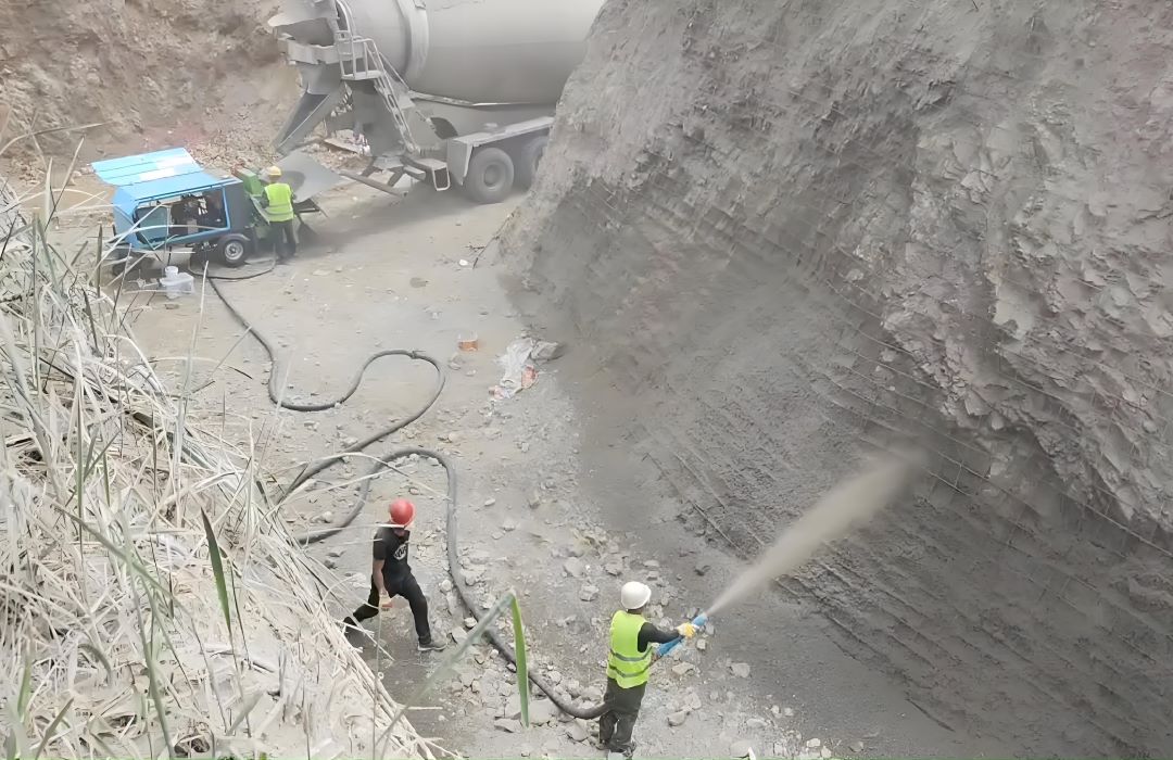 什么是噴射混凝土?噴射混凝土的用途是什么?(圖1) 什么是噴射混凝土?噴射混凝土的用途是什么?(圖1)